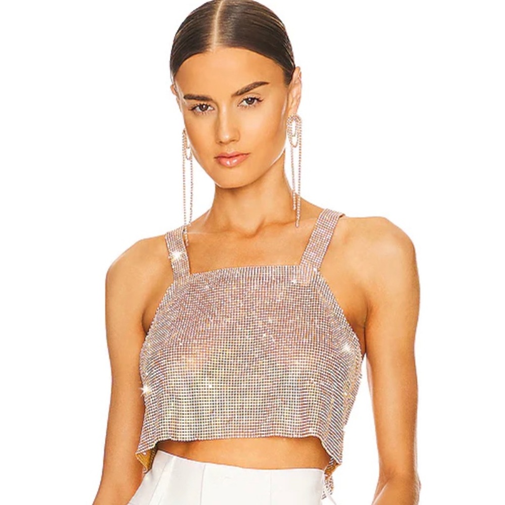 Santa Brands Gold Crop top in “Golden”